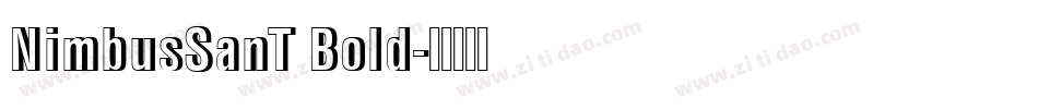 NimbusSanT Bold字体转换